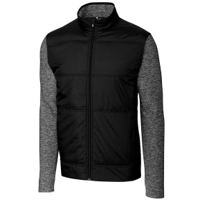 Big & Tall Stealth Hybrid Quilted Full Zip Windbreaker Jacket (BCK09406)