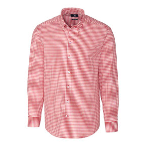 Men's Easy Care Stretch Gingham Long Sleeve (MCW00143)