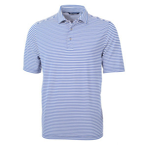 Men's Virtue Eco Pique Stripe Recycled Polo (MCK01168)