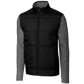 Big & Tall Stealth Hybrid Quilted Full Zip Windbreaker Jacket (BCK09406)